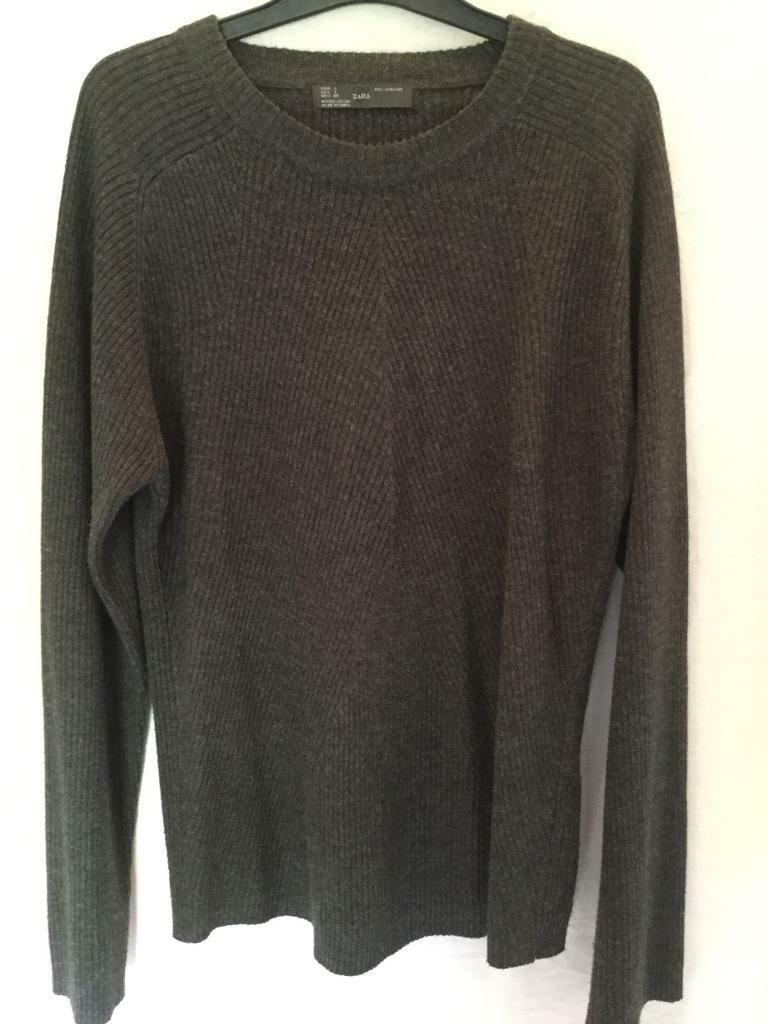 zara brown jumper